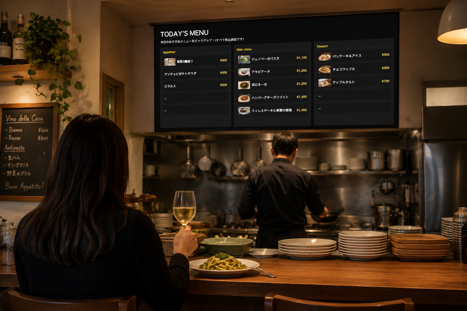For a restaurant