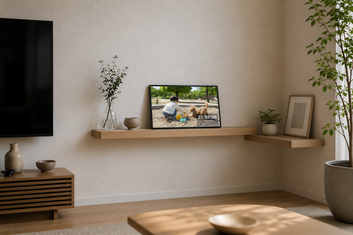 Display family memories on a tablet or mobile monitor